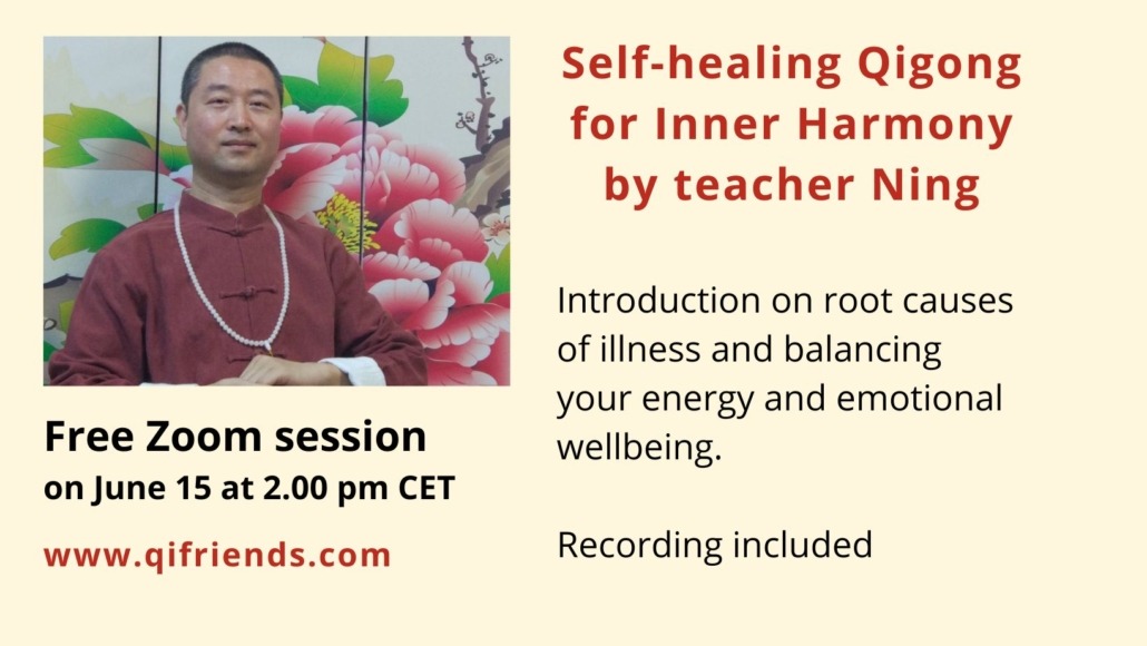 Free Qigong lesson teacher Ning June 2025